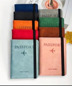 High Quality Leather Travel Passport & Card Wallet