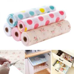 2 Roll Waterproof Antibacterial Kitchen Cabinet Mat Pad
