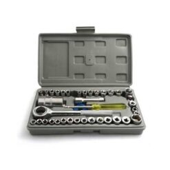 Original Aiwa 40 Piece Toolkit Tool kit Combination Socket Ratchet Wrench Set