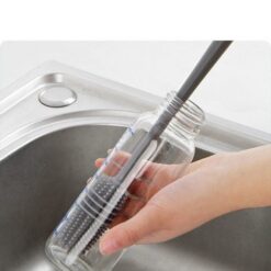 Silicone Glass Cleaning Brush with Long Handle