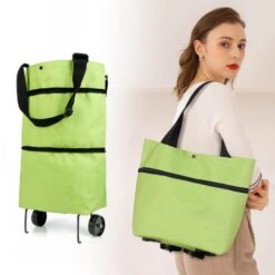 Foldable Shopping Trolley Bag With Wheel
